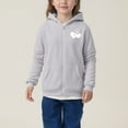 thumbnail image 5 of Lenpel Girls' Zip up Hoodies Casual Long Sleeve Heart Printed Hooded Sweatshirts Fleece Outwear Jackets with Pockets(Gray,10-11 Years), 5 of 7