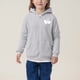 thumbnail image 5 of Sudadera deportiva informal con capucha y manga larga con estampado degradado para niños y niñas, de poliéster, 5 of 8