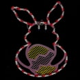 thumbnail image 3 of 16.5" Lighted Pink Bunny with Easter Egg Window Silhouette Decoration, 3 of 4
