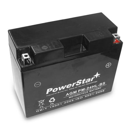 PowerStar High Rate YTX24HL-BS Battery For Honda (Best Rated Motorcycle Battery)