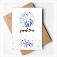 thumbnail image 1 of Sea Abstract Painting Art Pattern Welcome Back Greeting Cards Envelopes Blank, 1 of 3