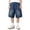 Blue-1, variant on Kids Denim Shorts Elastic Waist Straight Leg Jeans Shorts Casual Loose Fit Denim Shorts with Pockets Summer Clothes 5-6 Years