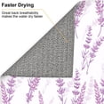 thumbnail image 6 of Naloa Lavender Flowers Dish Drying Mat for Kitchen Counter, Heat Resistant Drainer Mats, Absorbent Draining Mat,Dish Rack Pad,16"x18", 6 of 8