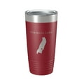 thumbnail image 1 of Sherando Lake Map Tumbler Travel Mug Insulated Laser Engraved Coffee Cup Virginia 20 oz Maroon, 1 of 1