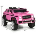 thumbnail image 2 of Patiojoy Licensed Mercedes Benz 12V Electric Kid RC Car Battery Powered Ride On Car Pink, 2 of 7