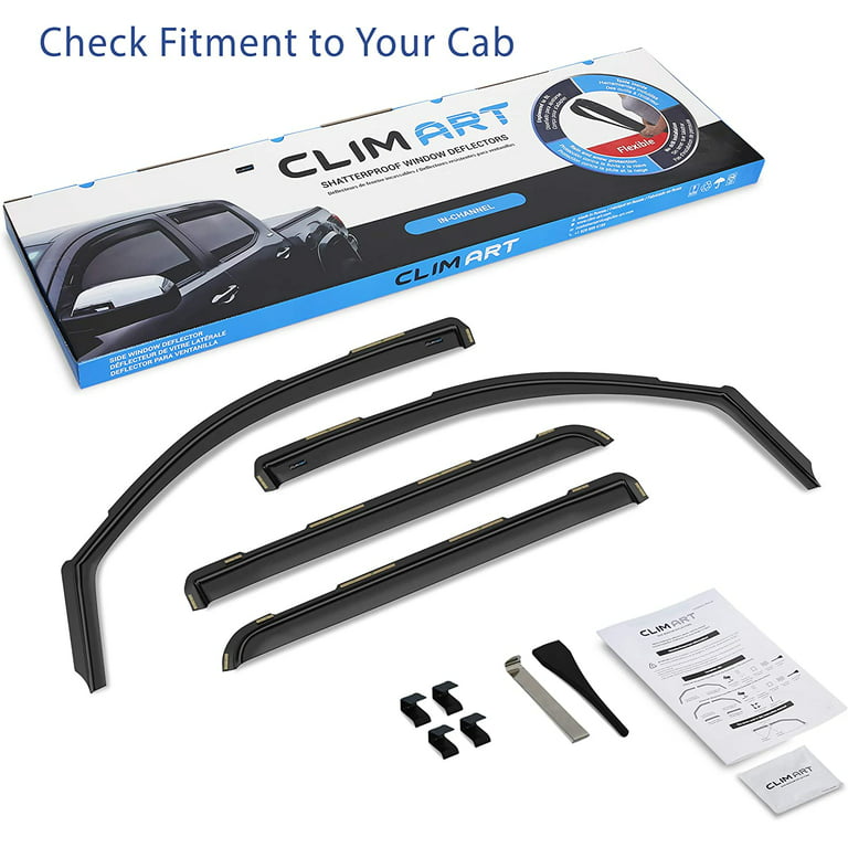 CLIM ART in-Channel Incredibly Durable Rain Guards for Chevrolet