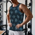 thumbnail image 5 of Salouo Dandelions for Men's Tank Tops,Sleeveless Muscle Shirts for Men Quick Dry Workout Tank Top Gym Muscle Tee Fitness Bodybuilding Sleeveless T Shirt-Large, 5 of 7