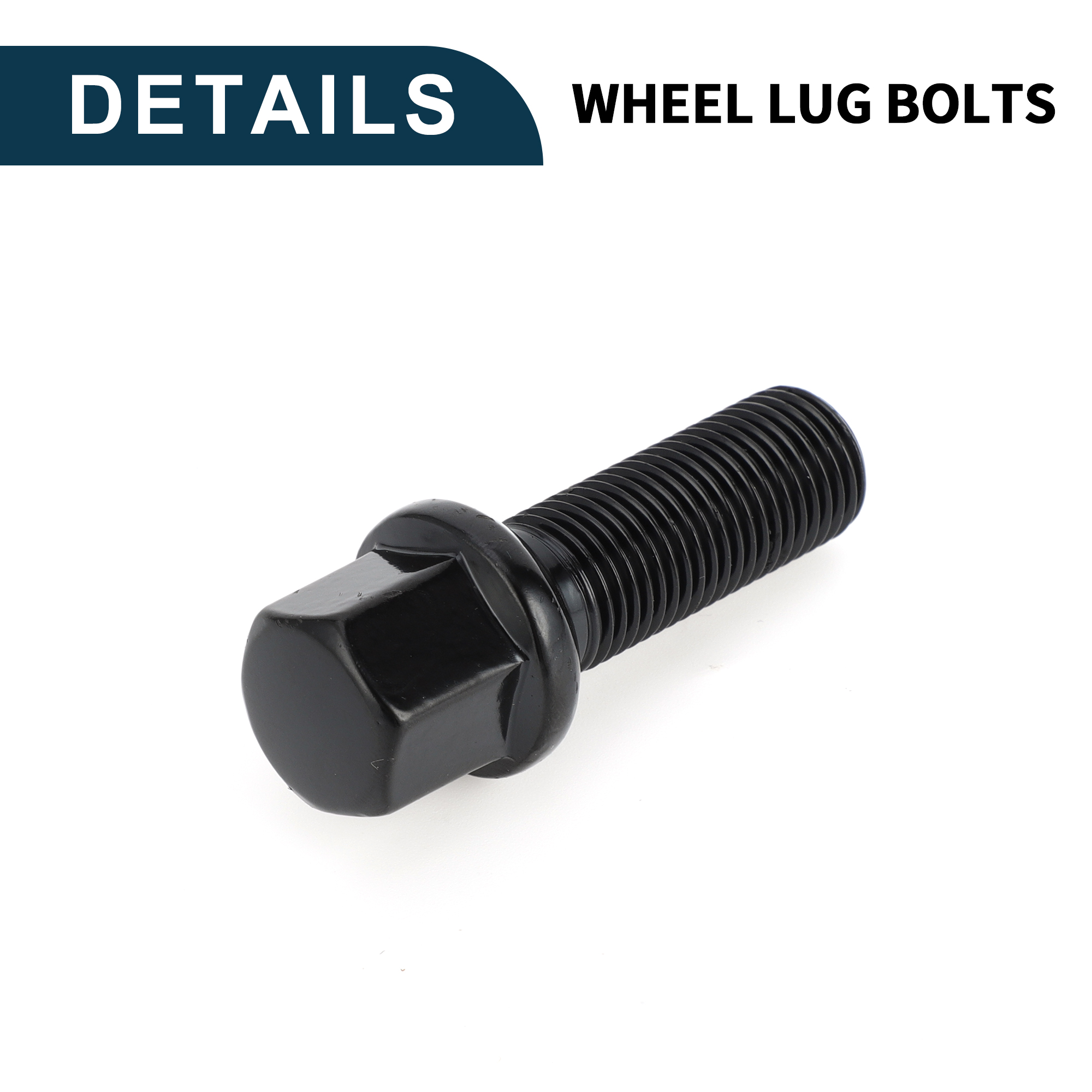 Unique Bargains M14x1.5mm Ball Seat Wheel Lug Bolt for Volkswagen 17mm Hex 35mm Shank