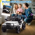 thumbnail image 5 of Track Seven 24V Kids Ride on Truck, 2WD Electric Car with Remote Control, Four-Wheel Suspension, Power Display, Bluetooth, MP3 Player, LED Lights, Kids Ride on Toy Car for Boys Girls Aged 3+, White, 5 of 9