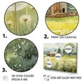 thumbnail image 3 of Designart "Dandelion Landscape At The Farmhouse" Dandelion Floater Framed Wall Art Living Room, 3 of 5