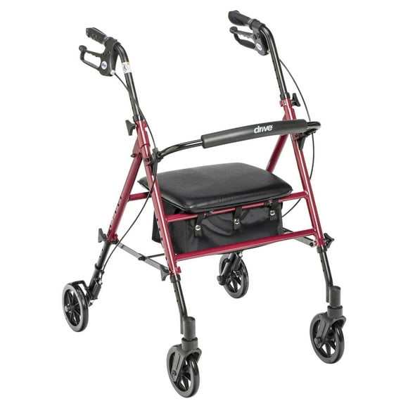 Déambulateur à roulettes de 15,24 cm (6 po) et à hauteur réglable de Drive Medical
