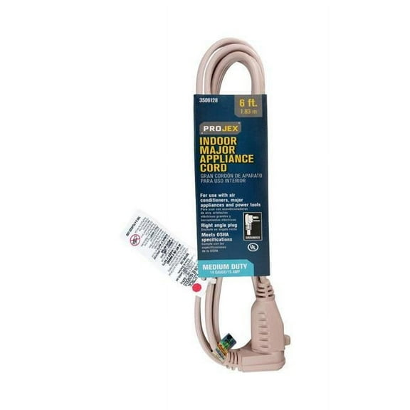 Projex 3506128 14 by 3 SPT-3 125V 6 ft. Appliance Cord, Beige