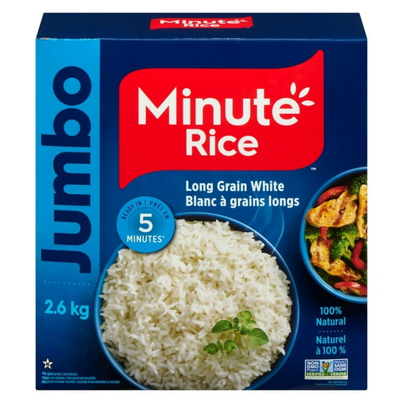 Minute Rice® Premium Instant Long Grain White Rice, 2.6 kg Jumbo, 2.6 kg