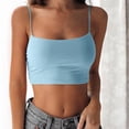 thumbnail image 2 of Tank Tops For Women Fashion Party Soild Color Strap Casual Sleeveless Tunic Tank Tops Camisole Tops For Women, 2 of 6