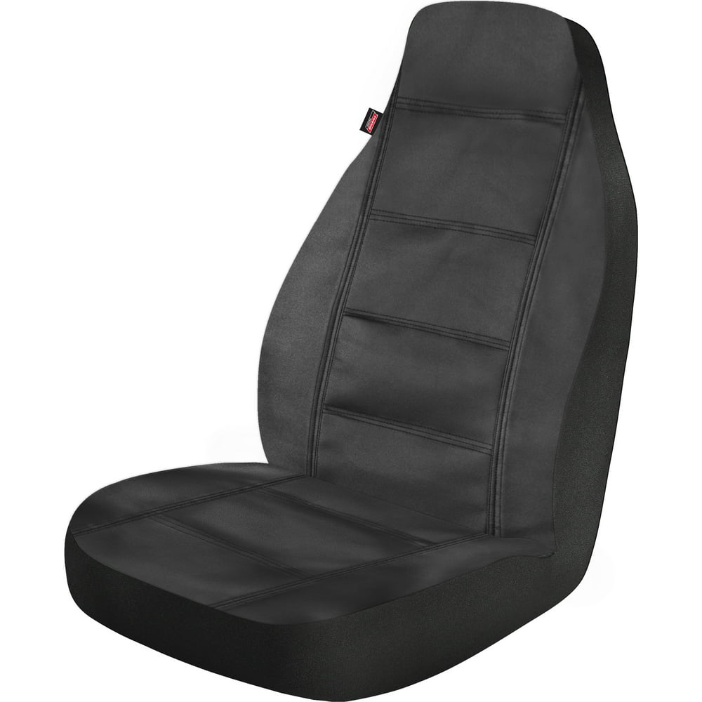Genuine Dickies 2 Piece Prestige Vegan Leather Car Seat Covers Black