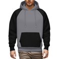 thumbnail image 5 of Yiaimeir Casual Pullover Hoodie for Men Women Unisex Long Sleeve Sweatshirt Kangaroo Pocket Soft Comfortable Wearable, 5 of 7