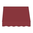 thumbnail image 2 of AWNTECH 4 ft. Dallas Retro Open-Sided Slope Style Door/Window Awning Fixed Outdoor Canopy 52.5 Inch W x 16 Inch H x 30 Inch Proj, Burgundy, 2 of 2