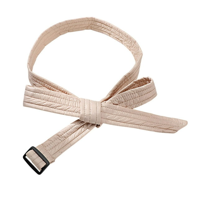 Cinturón de chaqueta de plumas Cinturón de abrigo de plumas casual para gabardina de invierno Decoración de ropa Beige