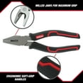 thumbnail image 4 of Hyper Tough 8-inch Linesman Pliers with Ergonomic Soft Grips, 5176V, 4 of 12