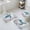 blue, variant on Teal Sea Turtle Coastal Bath Mat 3 Piece Bathroom Rug Set, Summer Beach Ocean Coral Non Slip Bath Rug Contour Mat and Toilet Lid Cover, Absorbent Shower Mats Soft Bath Rugs and Mats Sets