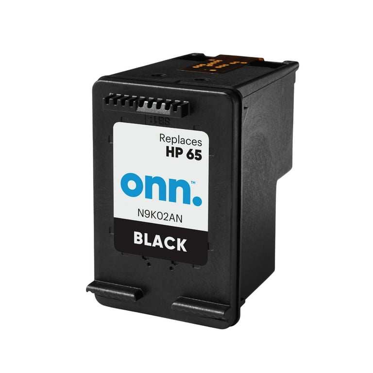 Onn+ HP 65 Remanufactured Ink Cartridge Black Compatible