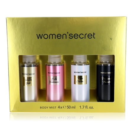 Women Secret by Women Secret 4 Piece Body Mist Set for Women (Gold)