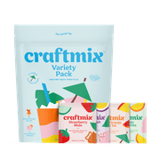 Craftmix Variety 12 Pack Cocktail Mix - All Natural Skinny Low Calorie