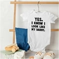 thumbnail image 4 of Cute I Look Like Daddy Dad Joke Bodysuit Jumper Boys Infant Baby Brisco Brands 18M, 4 of 6