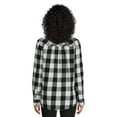 thumbnail image 3 of Time and Tru Women's Button Down Flannel Shirt with Long Sleeves, Sizes XS-3XL, 3 of 6