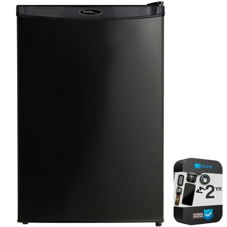 Danby Designer 4.4 cu. ft. Compact Fridge  Black + 2 Year CPS Protection Pack