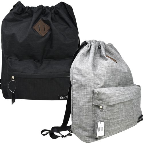 Pull String ballistic Durable Bag 2 Asst Only Black Color