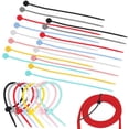 thumbnail image 1 of IFANLANDOR 24Pcs Reusable Silicone Cord Ties for Home Use with Flexible Bendable Design, 1 of 7