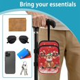 thumbnail image 6 of COEQINE Zippered Crutch Bag Broken Leg Crutch Bag Christmas Cute Reindeer Forearm Crutch Storage Organizer, Walking Cane Pouch, Lightweight Organizer Pouch, for Women Men, 6 of 7
