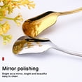 thumbnail image 2 of Rust-proof Kitchen Utensils Stainless Steel Spoon Gourd Shape Long Handle Colorful Dessert Cake Soup Salad Coffee Ice Cream Scoop Kitchen Utensil, 2 of 8