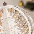 thumbnail image 4 of Clearance! Paper Carved Christmas Tree Gold Gift Card Christmas Universal Crystal Ball Greeting Card, 4 of 9