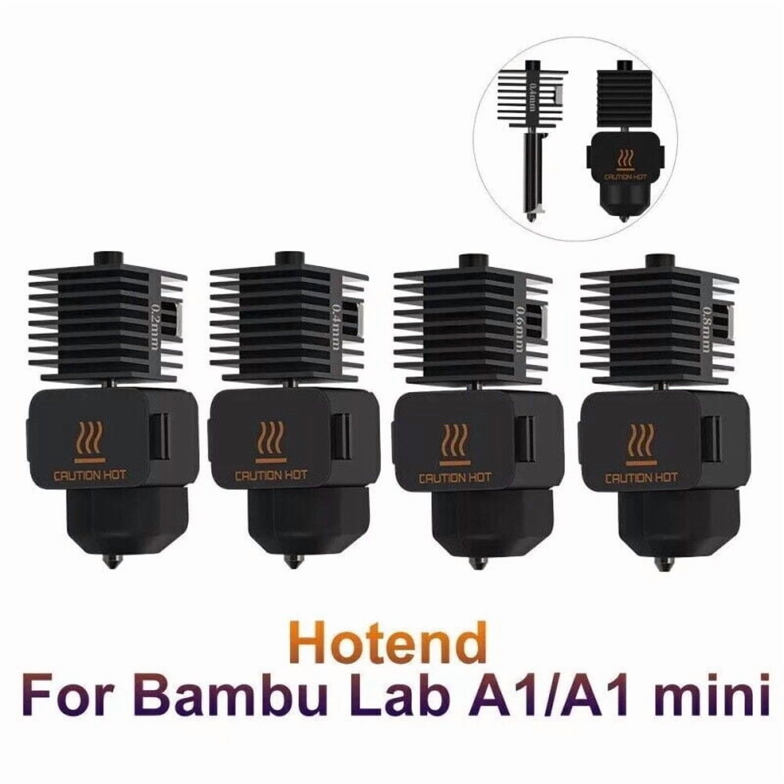0.2mm-0.8mm Hardened Steel Nozzle Hotend Kit for Bambu Lab A1 Mini