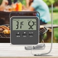 thumbnail image 2 of LCD Digital Indoor Temperature Meter High/Low Temperature Alarm home Thermometer, 2 of 7