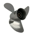thumbnail image 4 of Propeller 13 7/8x17 for SUZUKI Outboard 3 Blades Stainless Steel Prop 13 Tooth RH 13.9x17, 4 of 4
