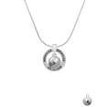 thumbnail image 2 of Delight Jewelry Silvertone Faith Disc with Cutout Flower Miracles Ring Charm Necklace, 18", 2 of 4