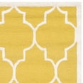 thumbnail image 4 of SAFAVIEH Cambridge Kevin Geometric Wool Area Rug, Gold/Ivory, 8' x 10', 4 of 6