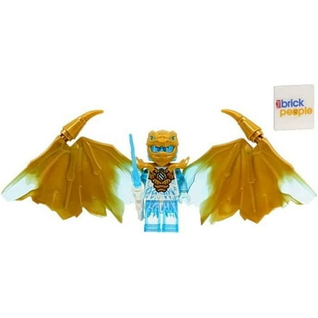 LEGO Ninjago Crystalized: Zane Dragon Minifigure with Sword and Shuriken