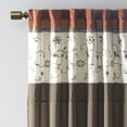 thumbnail image 2 of Madison Park Serene Polyester Fabric Embroidered Window Panel in Brown/Orange, 2 of 7