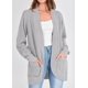 thumbnail image 5 of 2023 Otoño Invierno Mujer Frente Abierto Manga Larga Suelto Slouchy Waffle Chunky Knit Cardigan Suéter con Bolsillos, 5 of 5