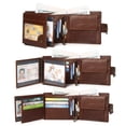 thumbnail image 3 of Cartera de cuero Sonducket Negro vertical, 3 of 6