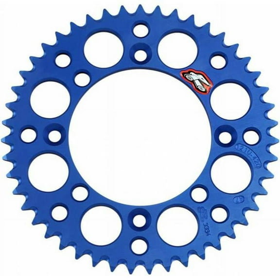 Renthal Rear Aluminum Sprocket 47 Tooth Blue (121U-420-47GBBU)