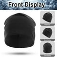 thumbnail image 5 of iHPH7 Skull Hat Winter Hats for Men Beanie Hats for Women Skull Cap Women Winter Beanie Wool Hat Ski Hat Black One Size, 5 of 9