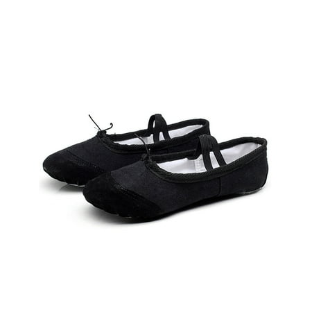 

Woobling Girl Nonslip Ballet Shoe Low Top Performance Comfort Flats Black 1Y