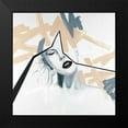 thumbnail image 2 of Atelier B Art Studio 20x20 Black Modern Framed Museum Art Print Titled - Abstract Beige Woman Portrait, 2 of 5