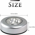 thumbnail image 2 of Luz nocturna inalámbrica a batería, lámpara táctil con bombillas LED blancas súper brillantes de bajo consumo para iluminación de armarios, alacenas y cocinas, paquete de 6, 2 of 5