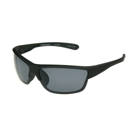 Foster Grant Men's Black Polarized Blade Sunglasses LL04